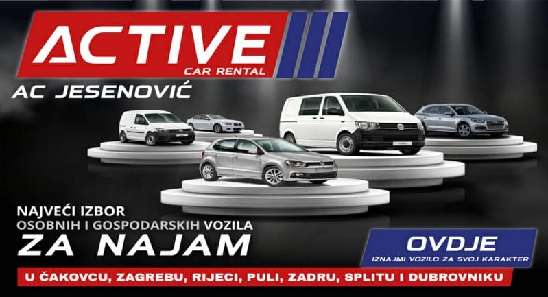 Active car rental Jesenović